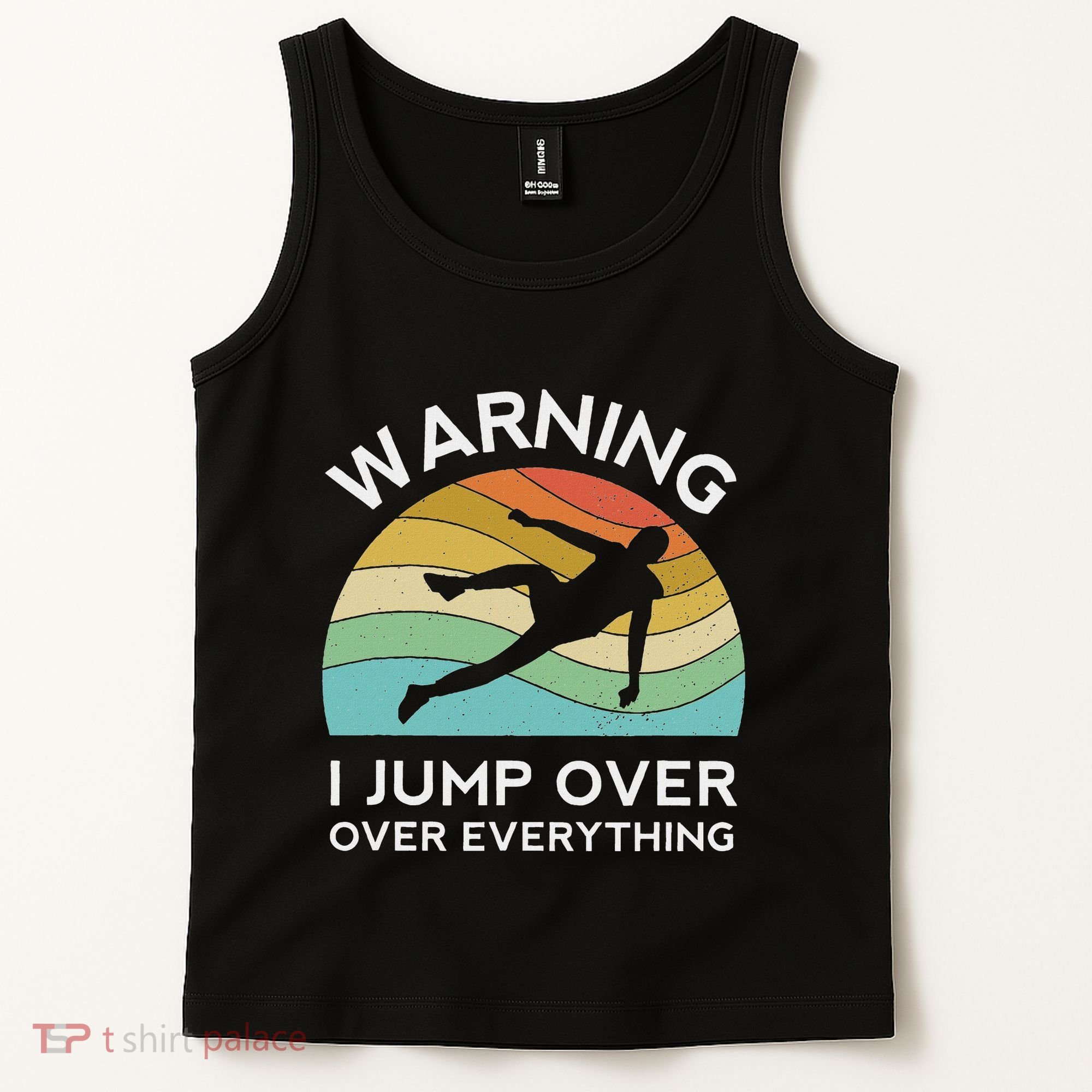 Parkour Free Running Training Traceur Retro Sport Flip Tank Top
