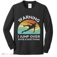 Parkour Free Running Training Traceur Retro Sport Flip Kids Long Sleeve Shirt thumb 0