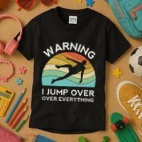 Parkour Free Running Training Traceur Retro Sport Flip Kids T-Shirt thumb 3
