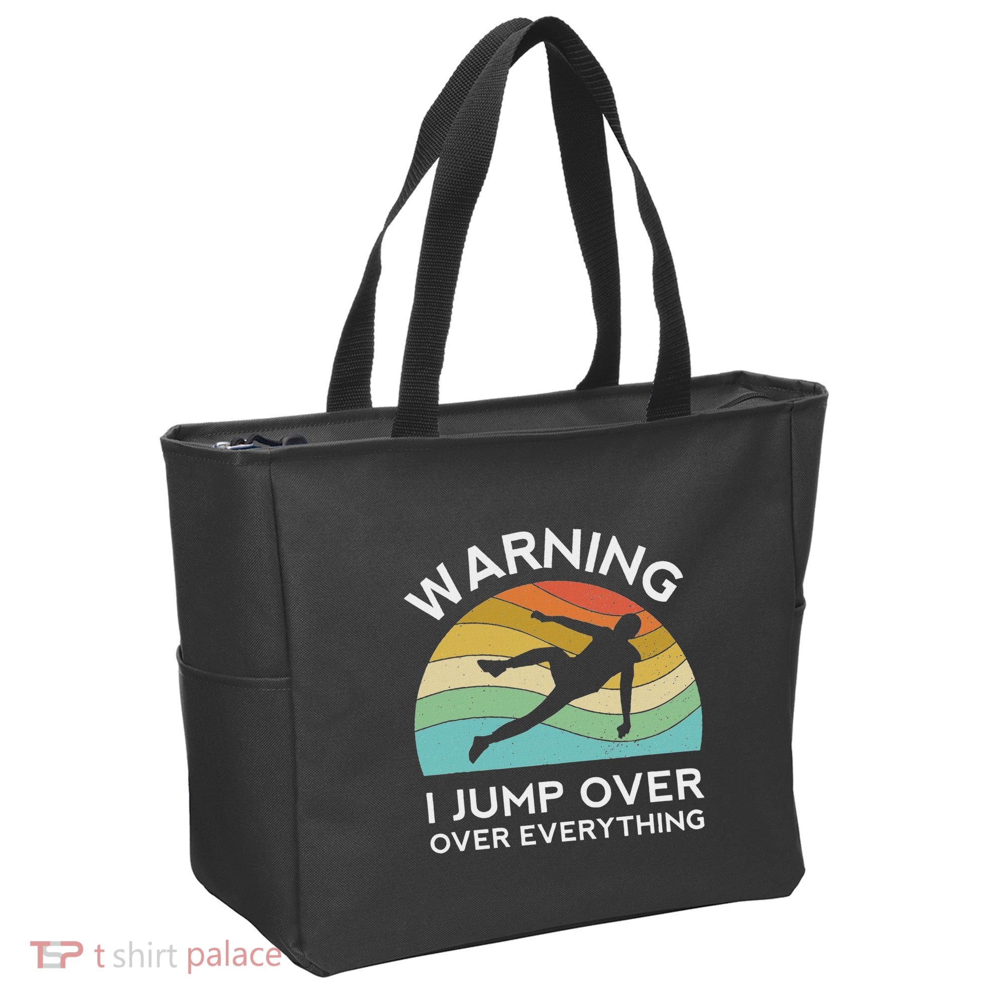 Parkour Free Running Training Traceur Retro Sport Flip Tote Bag