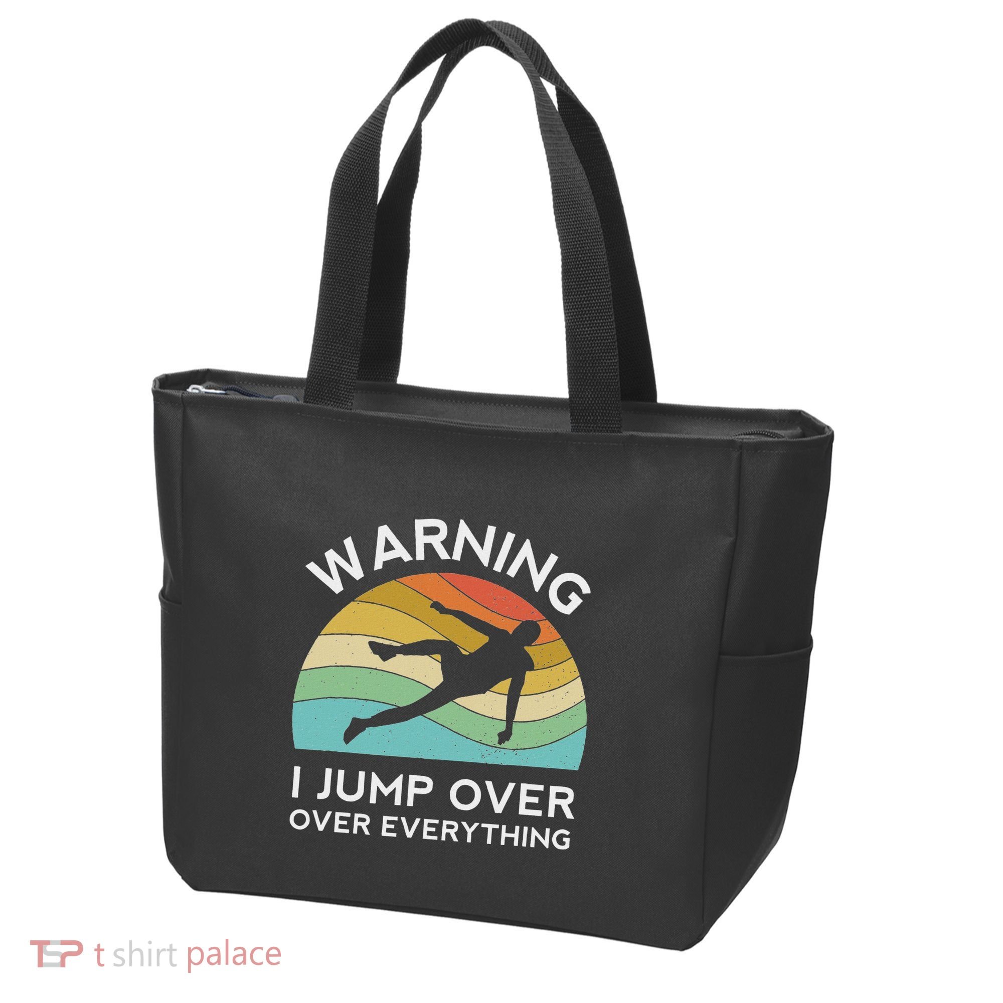 Parkour Free Running Training Traceur Retro Sport Flip Tote Bag