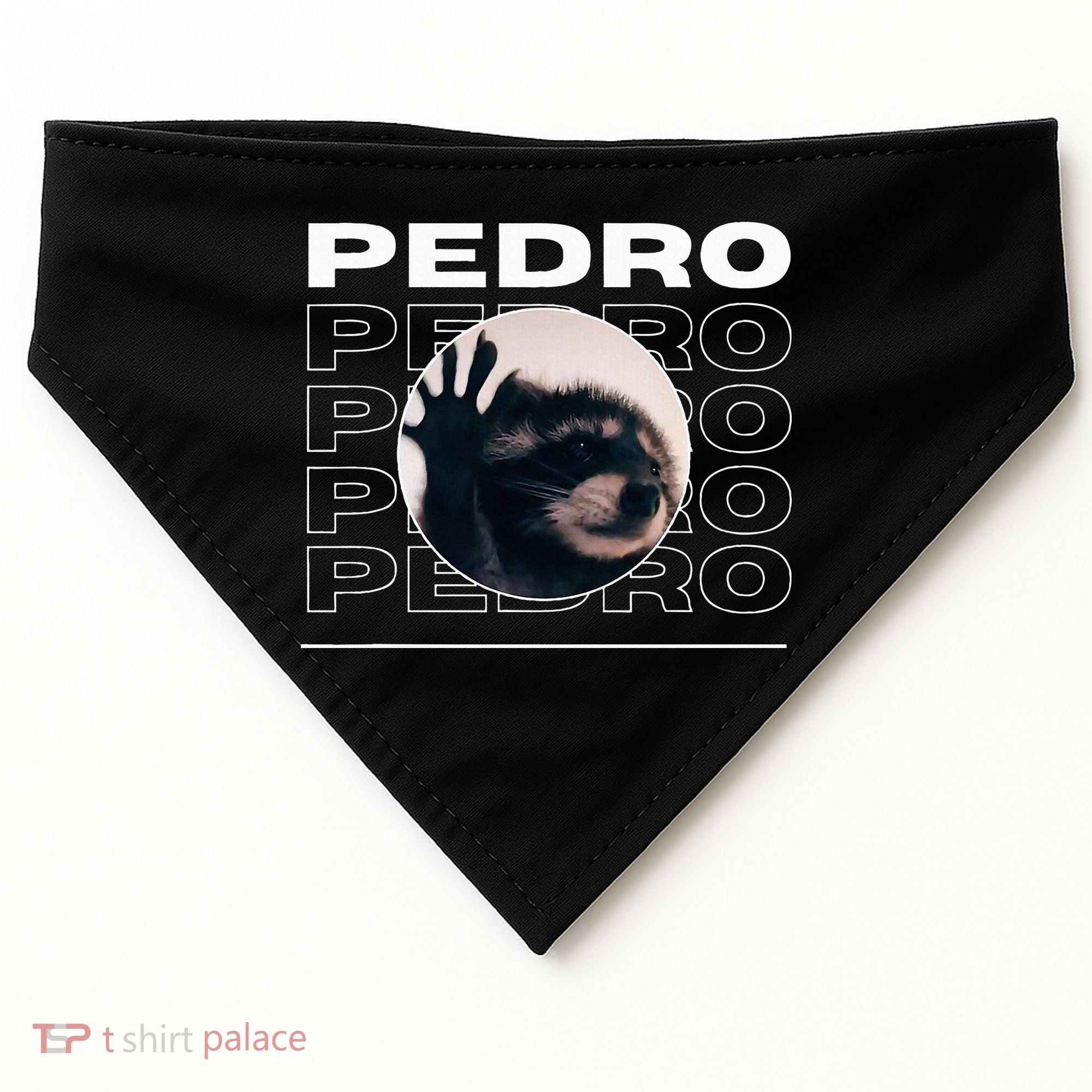 Pedro Funny Raccoon Dancing Meme USA-Made Doggie Bandana