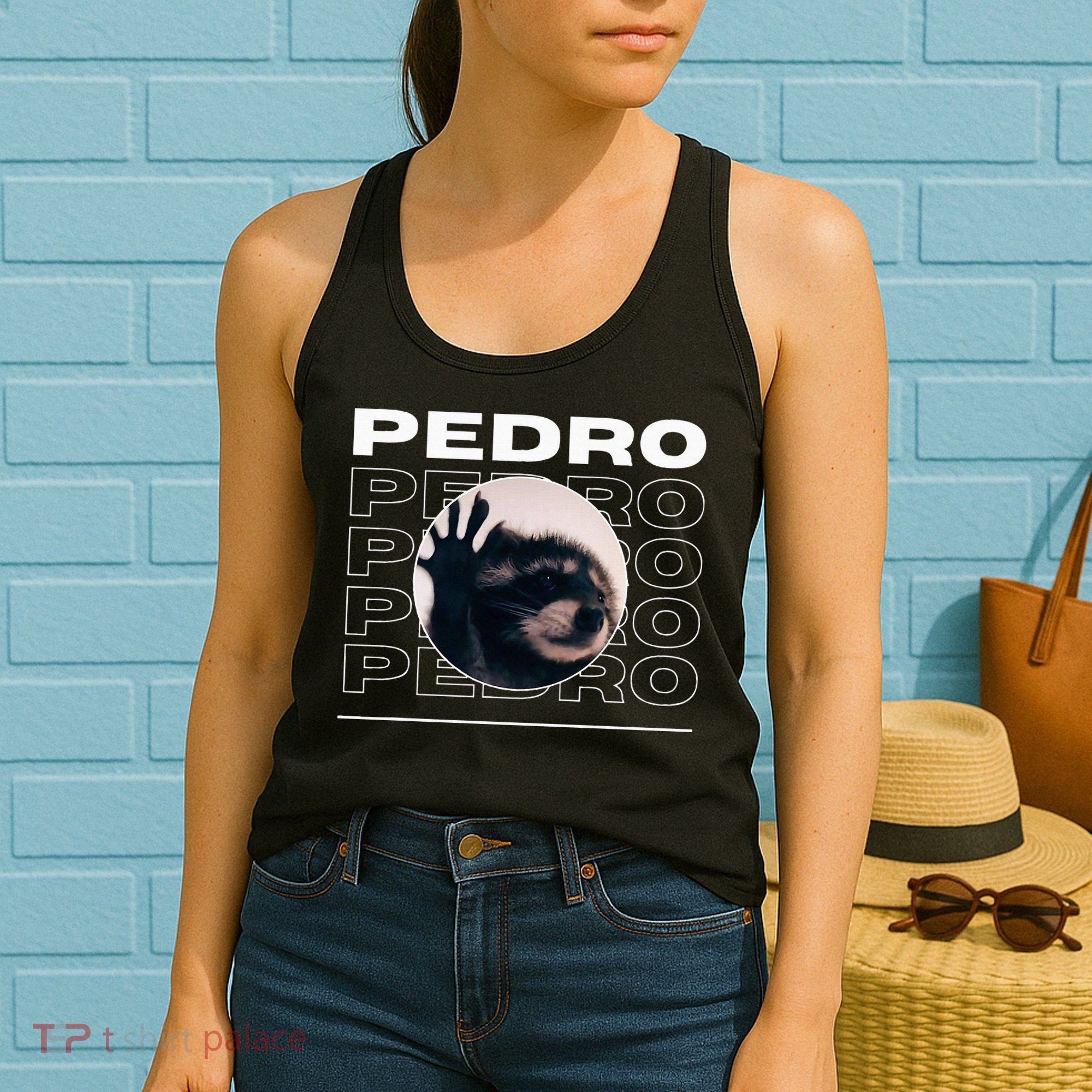 Pedro Funny Raccoon Dancing Meme Women's Tank Top