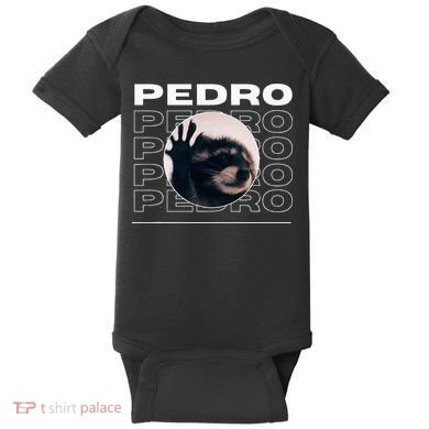Pedro Funny Raccoon Dancing Meme Baby Bodysuit