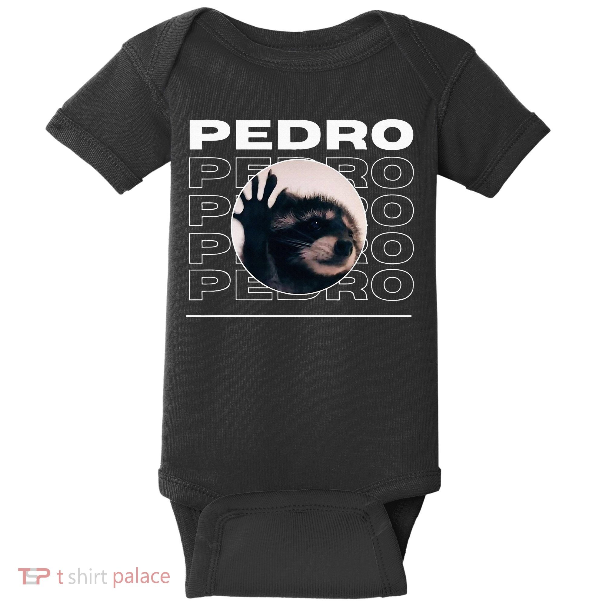 Pedro Funny Raccoon Dancing Meme Baby Bodysuit
