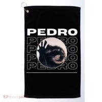 Pedro Funny Raccoon Dancing Meme Golf Towel thumb 0