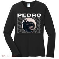 Pedro Funny Raccoon Dancing Meme Women's Long Sleeve Shirt thumb 0