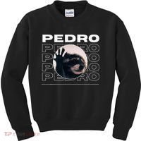 Pedro Funny Raccoon Dancing Meme Kids Sweatshirt thumb 0