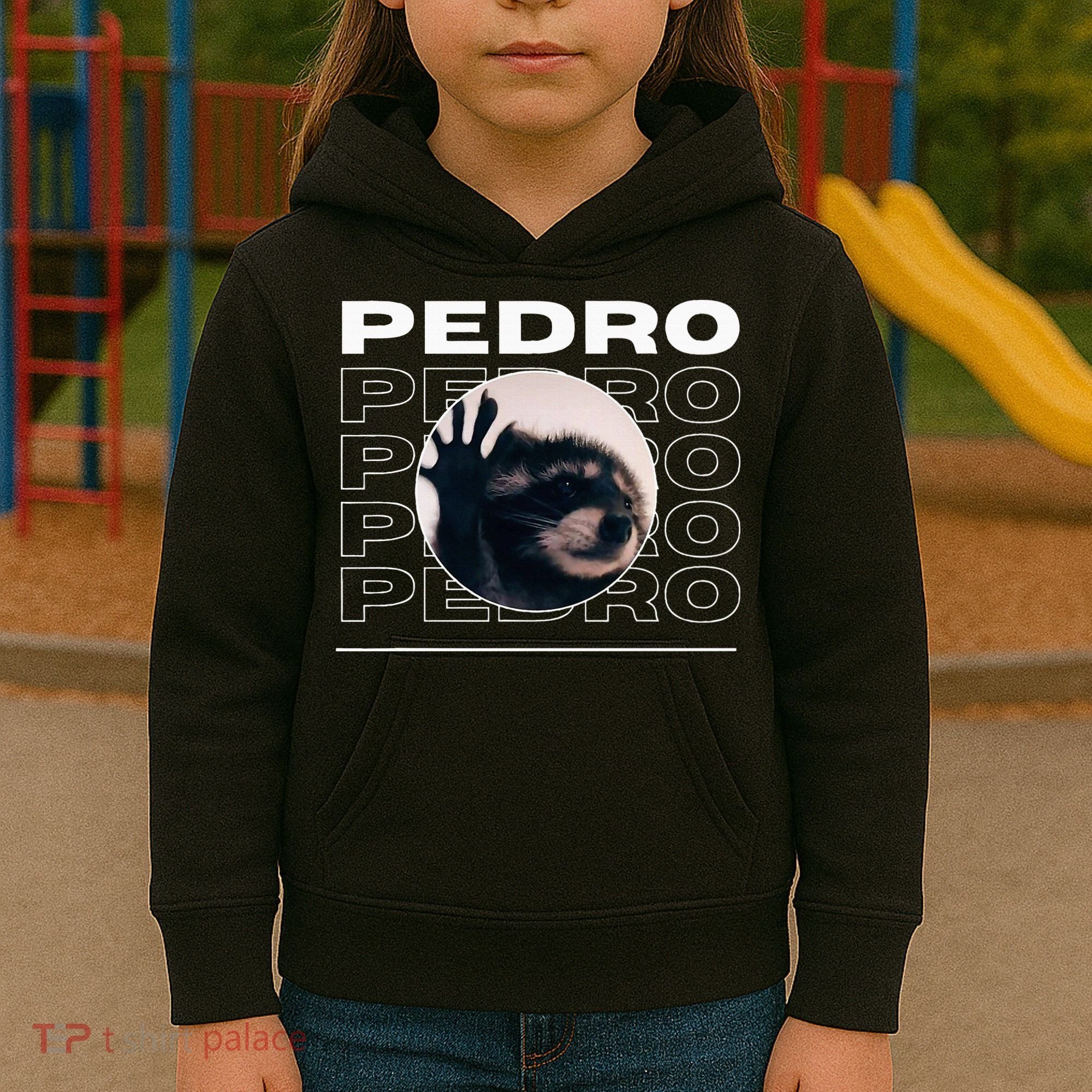 Pedro Funny Raccoon Dancing Meme Kids Hoodie