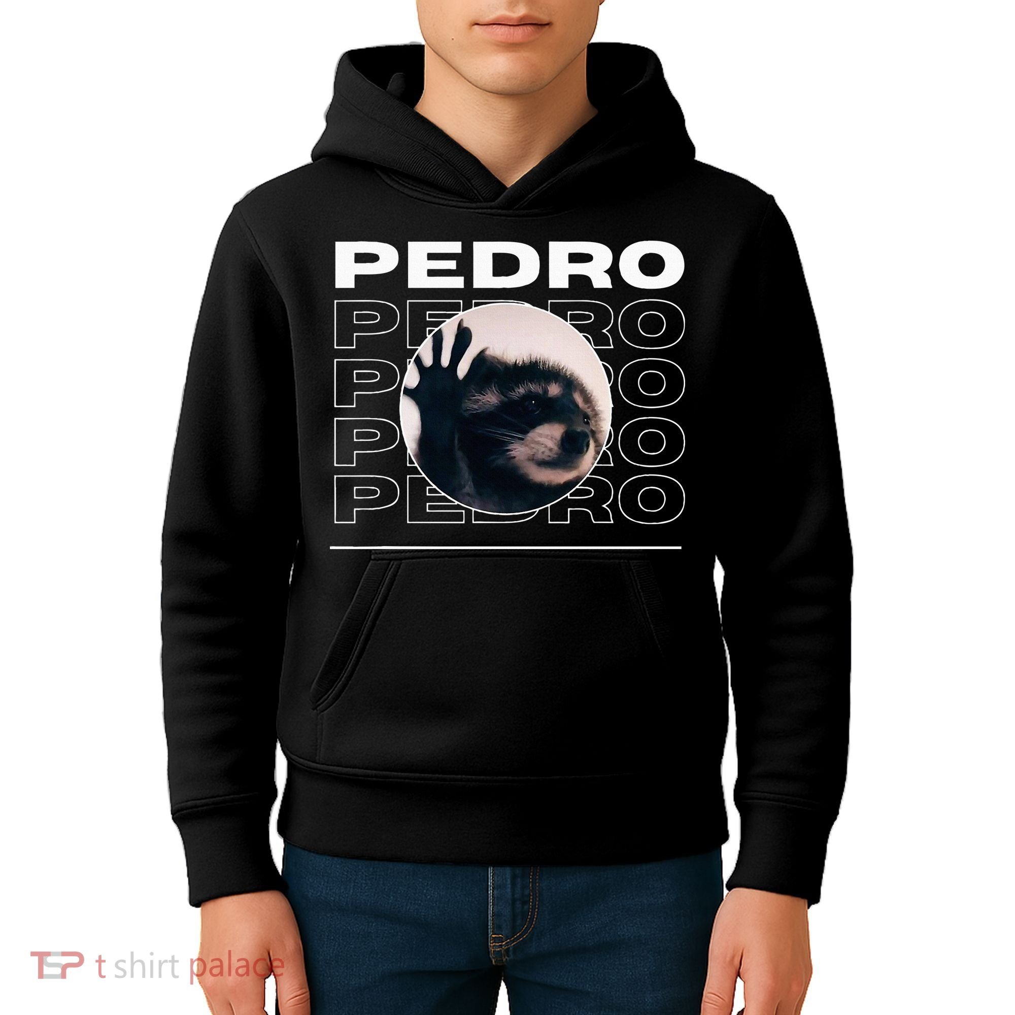Pedro Funny Raccoon Dancing Meme Kids Hoodie