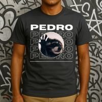Pedro Funny Raccoon Dancing Meme T-Shirt thumb 3