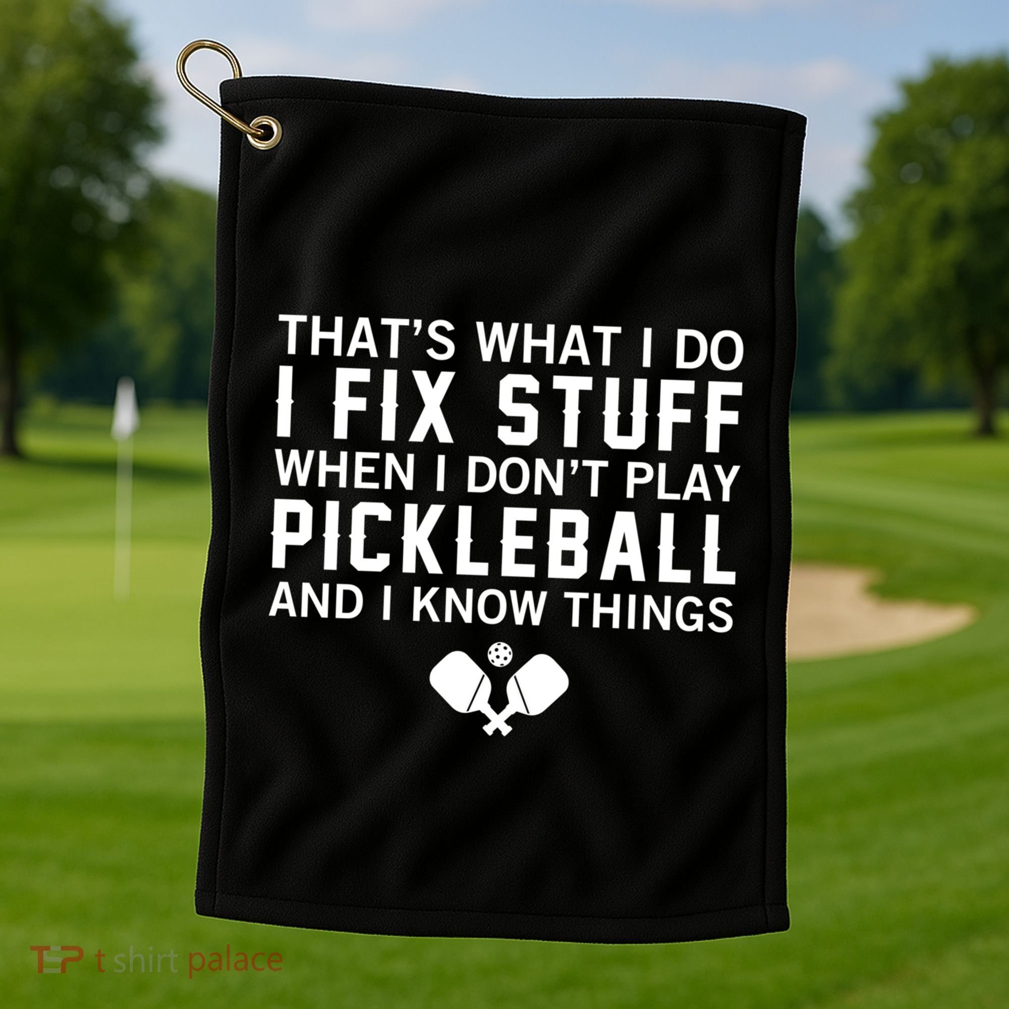 Pickleball Funny Saying Grandpa FatherS Day Gift Golf Towel