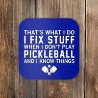 Pickleball Funny Saying Grandpa FatherS Day Gift Coaster thumb 0