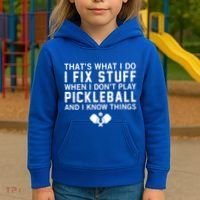Pickleball Funny Saying Grandpa FatherS Day Gift Kids Hoodie thumb 3