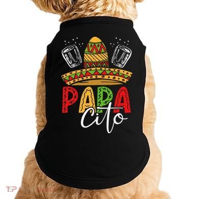 Papacito Funny Sombrero Design Fiesta Cinco De Mayo Doggie Tank
