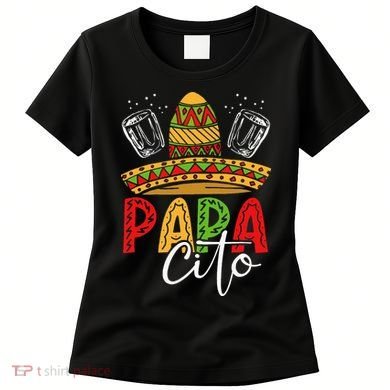 Papacito Funny Sombrero Design Fiesta Cinco De Mayo Women's T-Shirt