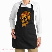 Pizza Food Skull Horror Apron thumb 2