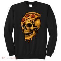 Pizza Food Skull Horror Sweatshirt thumb 0