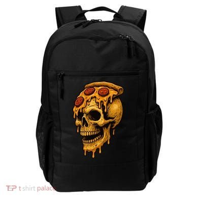 Pizza Food Skull Horror Backpack