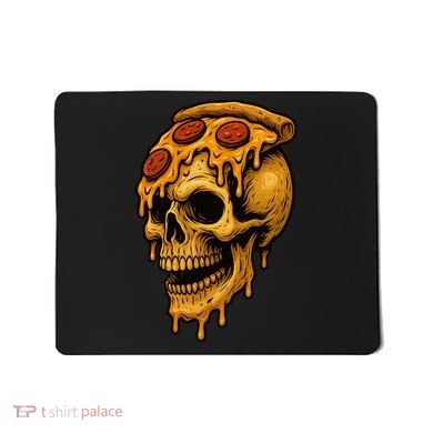 Pizza Food Skull Horror Mousepad