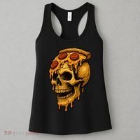 Pizza Food Skull Horror Women's Tank Top thumb 3
