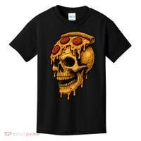Pizza Food Skull Horror Kids T-Shirt thumb 0