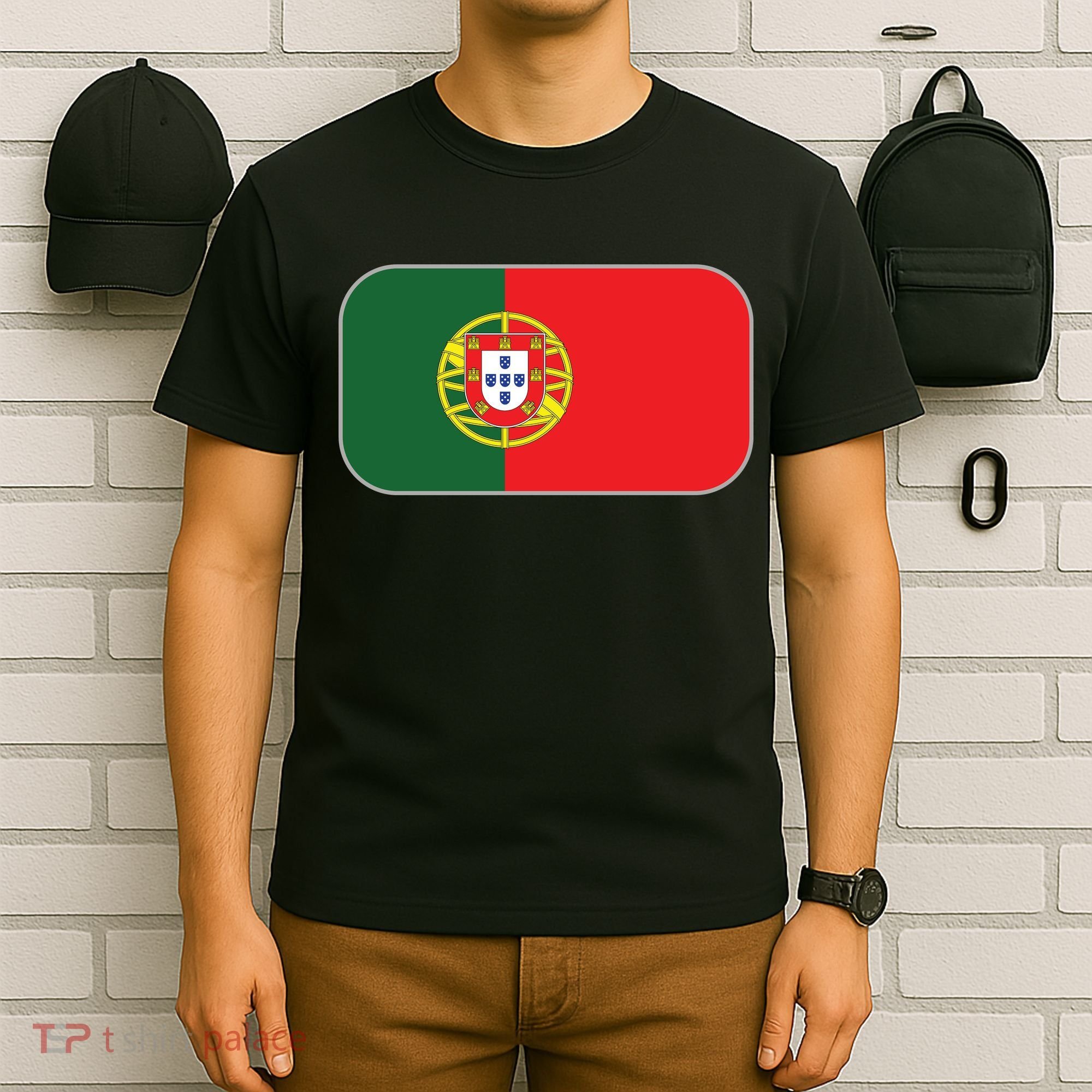 Portugal Flag Soccer Portuguese Flag T-Shirt