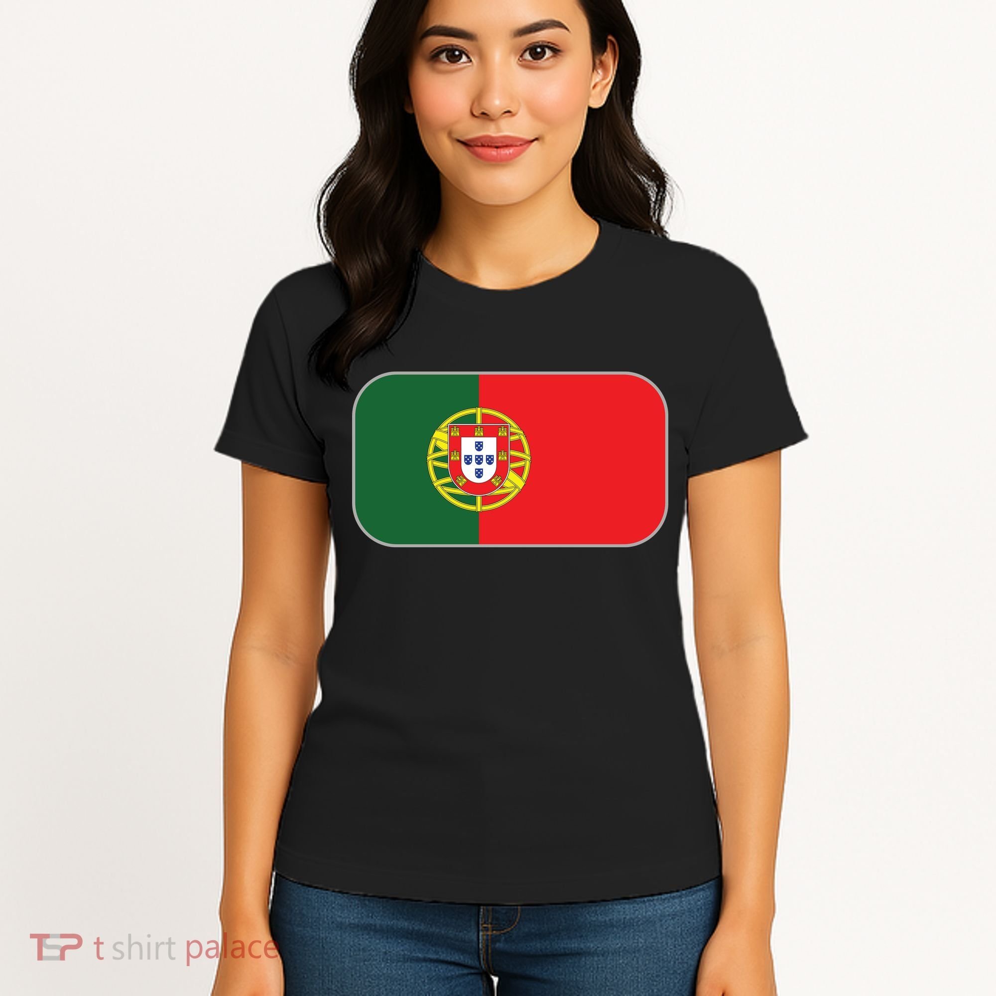 Portugal Flag Soccer Portuguese Flag Women's T-Shirt