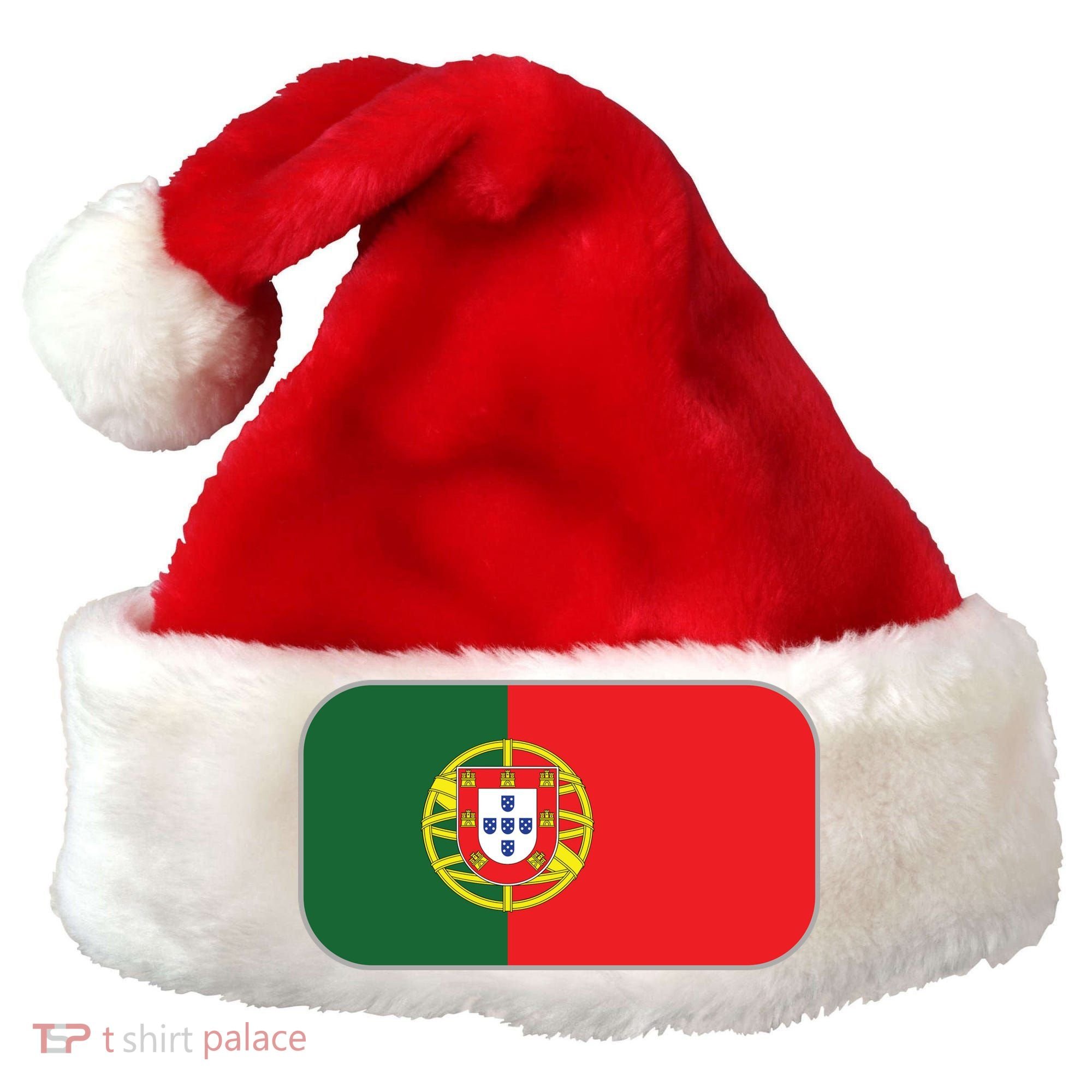 Portugal Flag Soccer Portuguese Flag Santa Hat