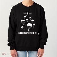 Paratrooper Freedom Sprinkles 82nd 101st Airborne Women's Sweatshirt thumb 0