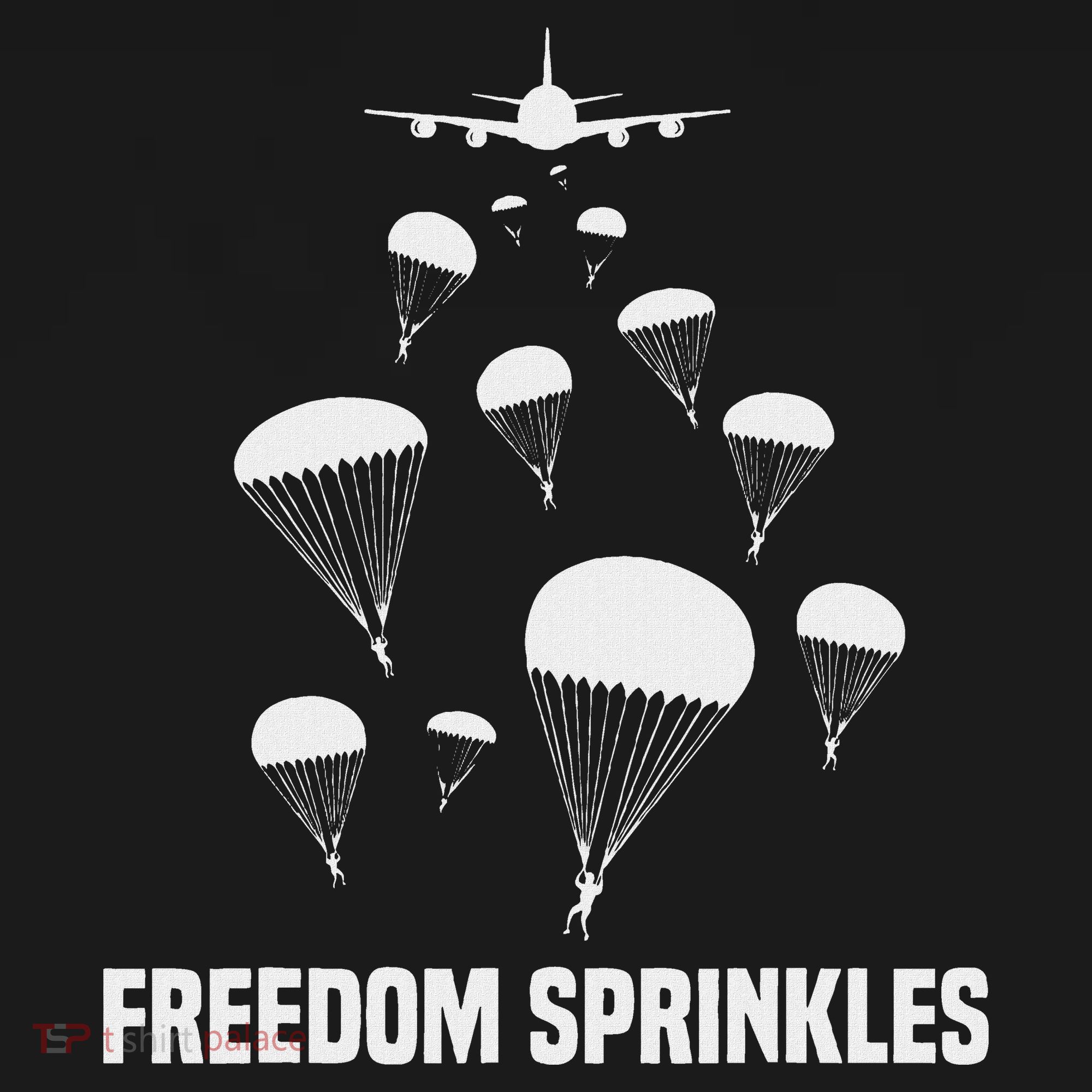 Paratrooper Freedom Sprinkles 82nd 101st Airborne Long Sleeve Shirt