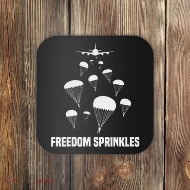 Paratrooper Freedom Sprinkles 82nd 101st Airborne Coaster
