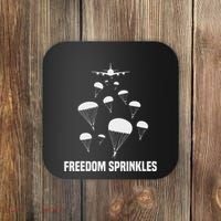 Paratrooper Freedom Sprinkles 82nd 101st Airborne Coaster thumb 0
