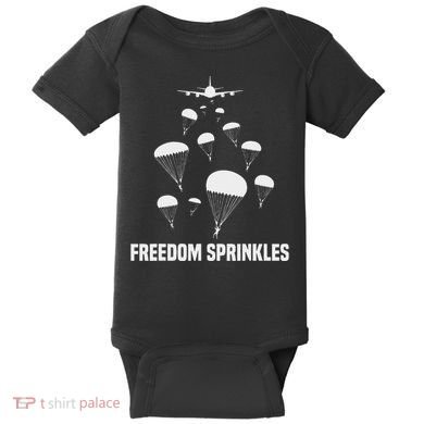 Paratrooper Freedom Sprinkles 82nd 101st Airborne Baby Bodysuit