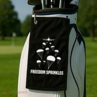 Paratrooper Freedom Sprinkles 82nd 101st Airborne Golf Towel thumb 2