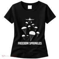 Paratrooper Freedom Sprinkles 82nd 101st Airborne Women's T-Shirt thumb 0