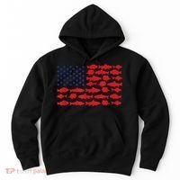 Patriotic Fisher Saltwaters Fish Saltwater Men American Flag Hoodie thumb 0