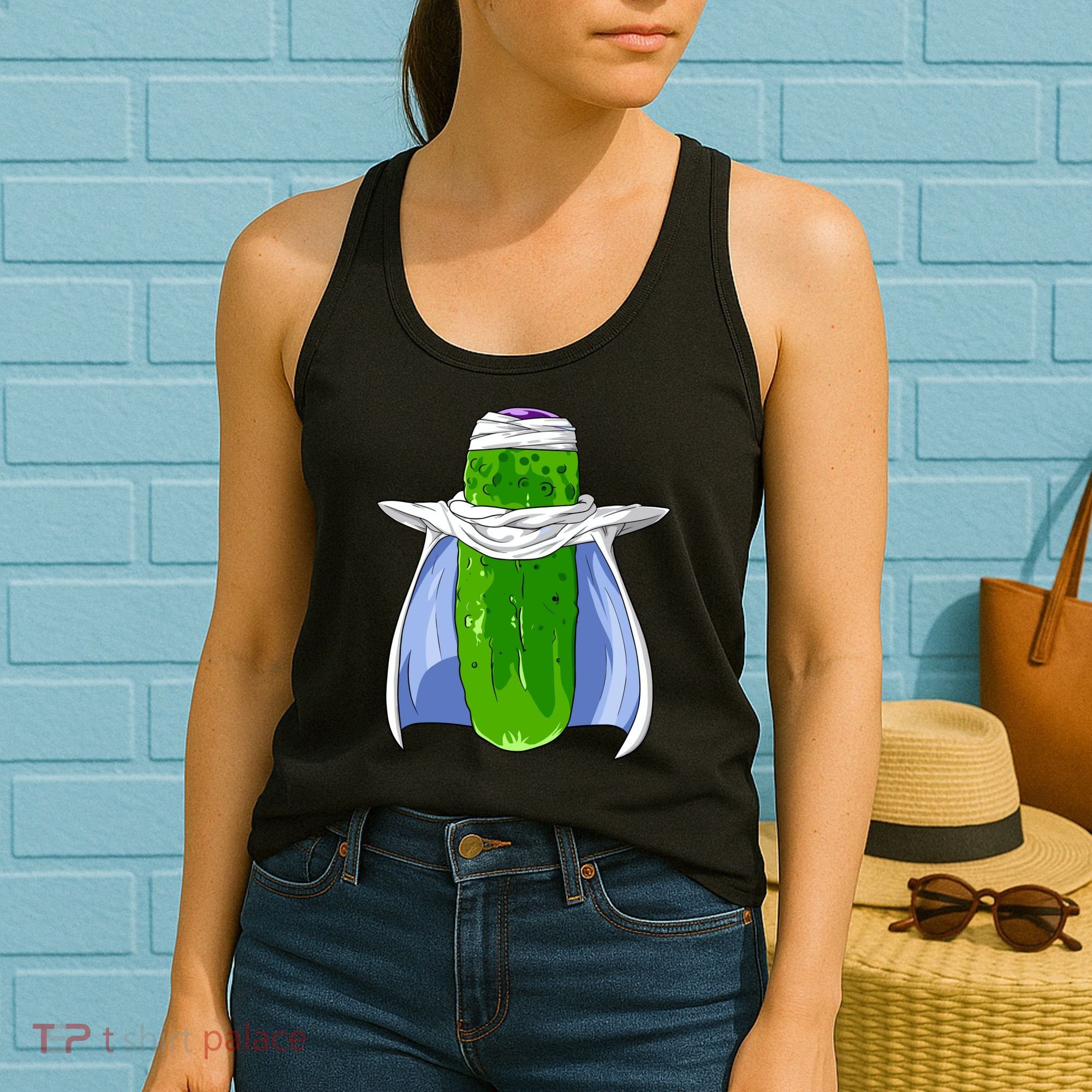Pickel-o Funny Spoof Anime Pickle Women's Tank Top