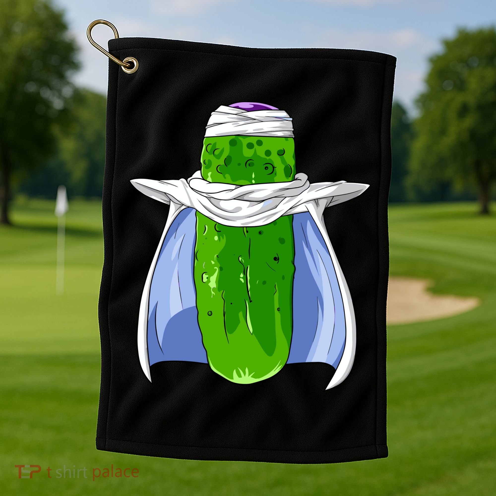 Pickel-o Funny Spoof Anime Pickle Golf Towel