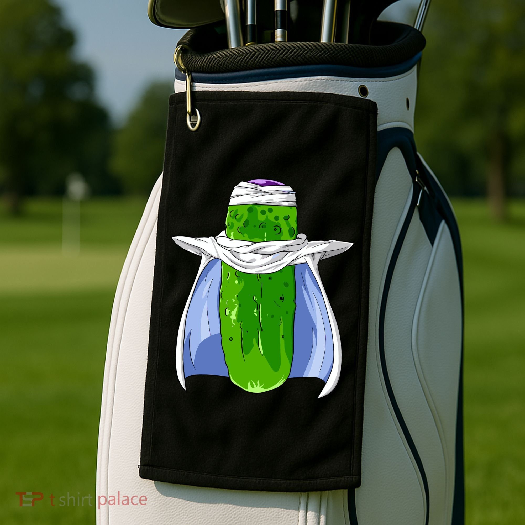 Pickel-o Funny Spoof Anime Pickle Golf Towel