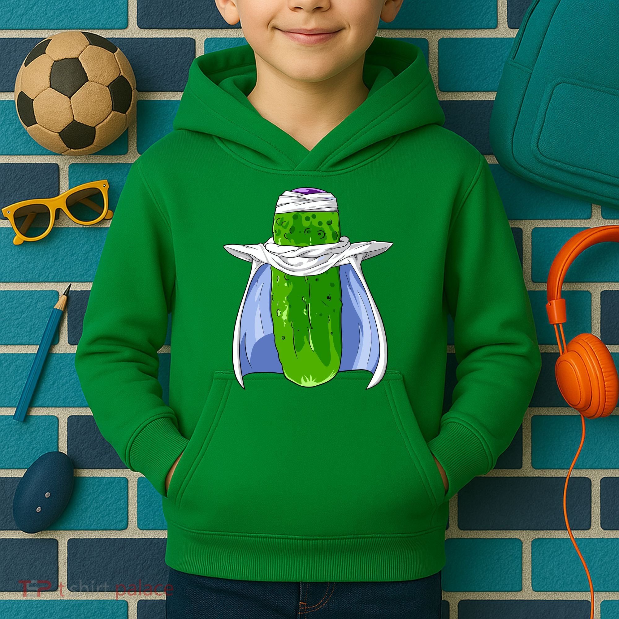 Pickel-o Funny Spoof Anime Pickle Kids Hoodie
