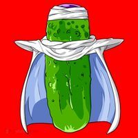 Pickel-o Funny Spoof Anime Pickle Santa Hat thumb 1
