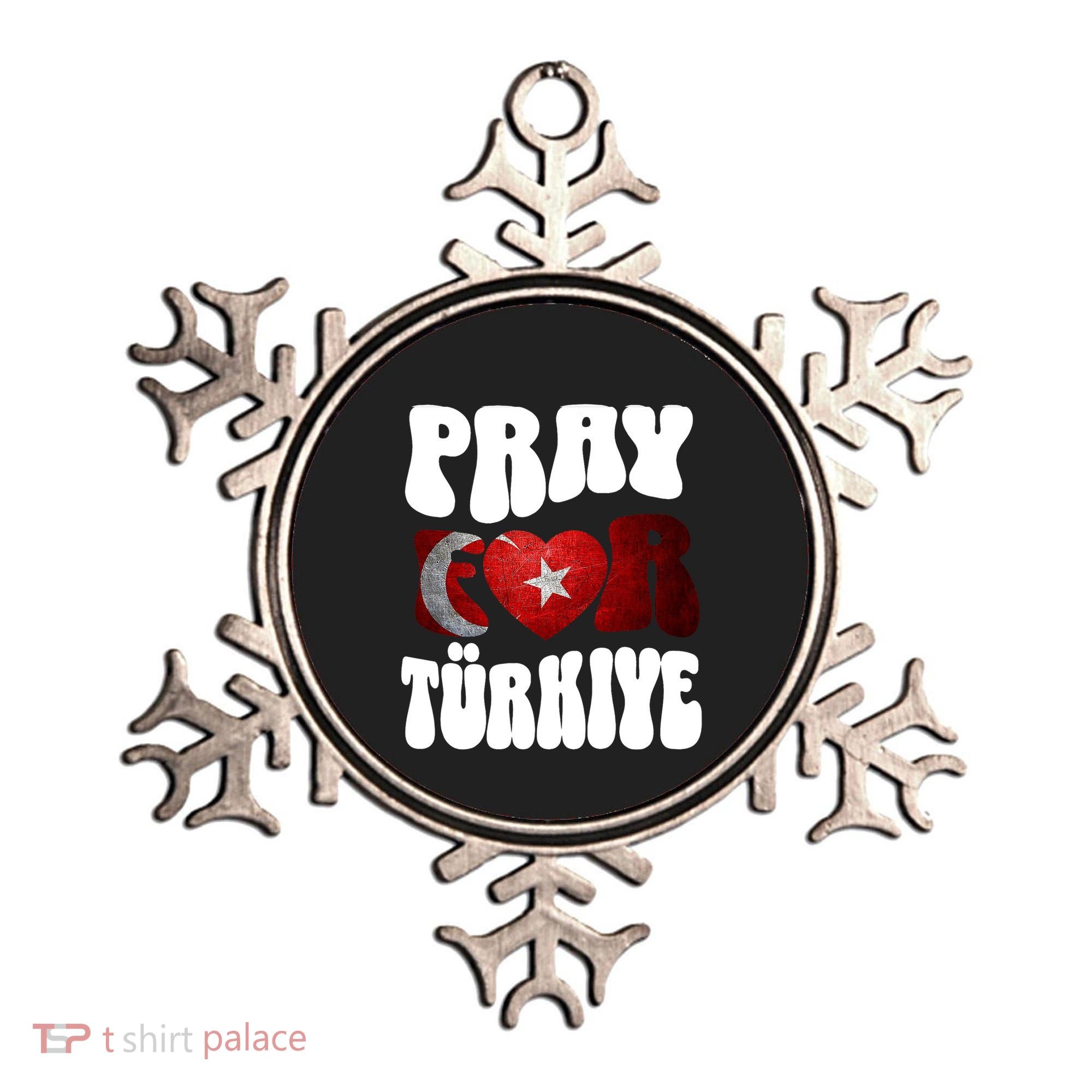 Pray For Turkiye Turkey Tees, Turkey Flag, Support Turkey Ornament