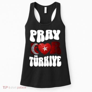 Pray For Turkiye Turkey Tees, Turkey Flag, Support Turkey Women's Tank Top