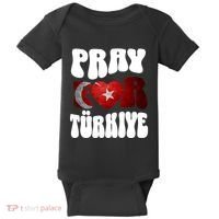 Pray For Turkiye Turkey Tees, Turkey Flag, Support Turkey Baby Bodysuit thumb 0