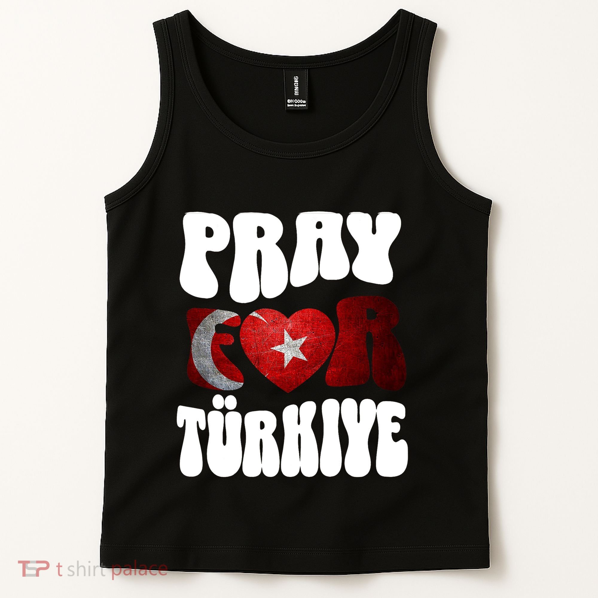Pray For Turkiye Turkey Tees, Turkey Flag, Support Turkey Tank Top