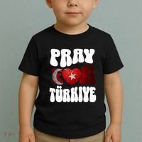 Pray For Turkiye Turkey Tees, Turkey Flag, Support Turkey Toddler T-Shirt thumb 2