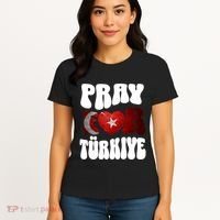 Pray For Turkiye Turkey Tees, Turkey Flag, Support Turkey Women's T-Shirt thumb 4