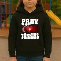 Pray For Turkiye Turkey Tees, Turkey Flag, Support Turkey Kids Hoodie thumb 3