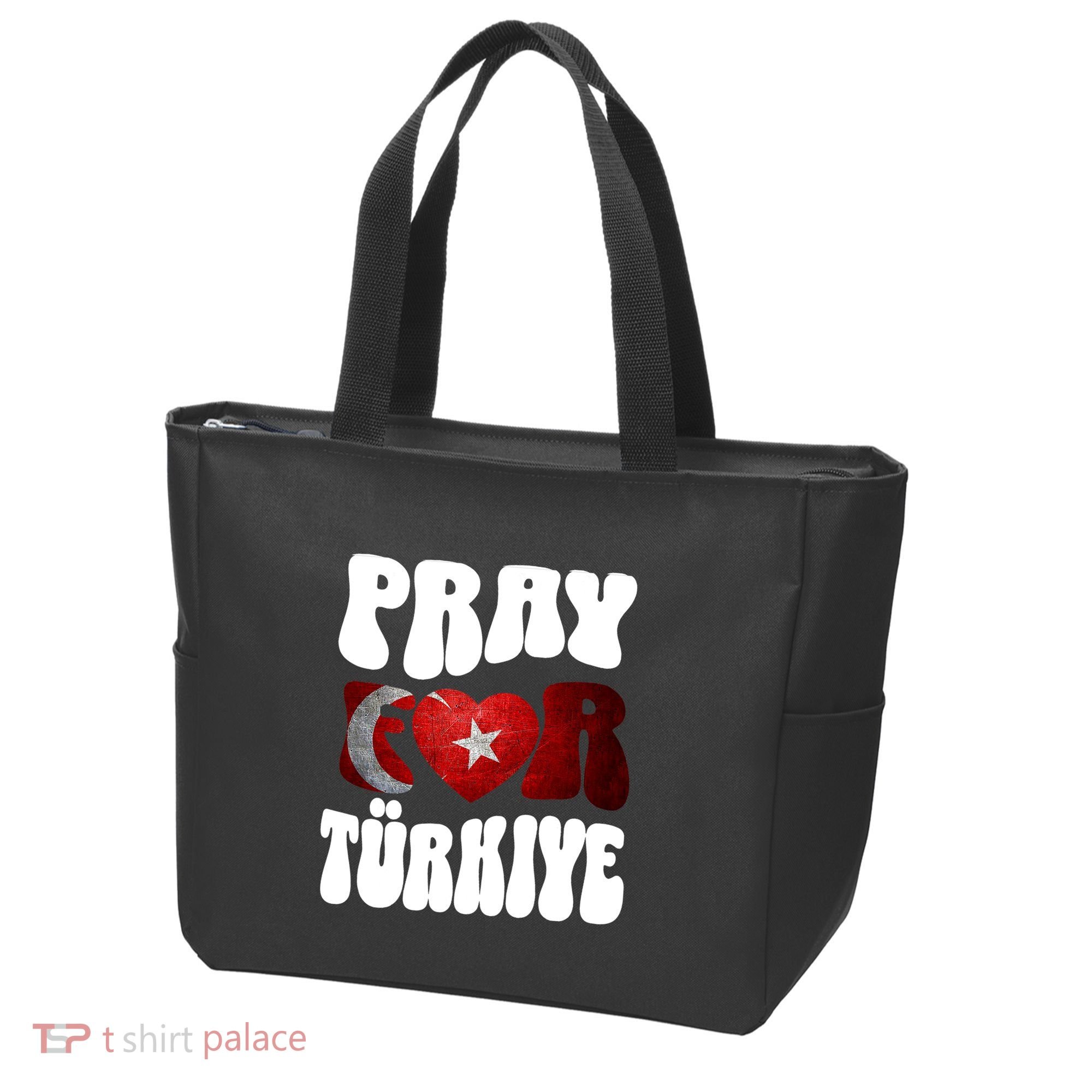 Pray For Turkiye Turkey Tees, Turkey Flag, Support Turkey Tote Bag
